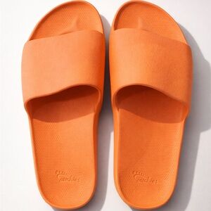 Orange Slide Sandals